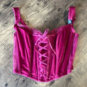 Victoria’s Secret velvet corset